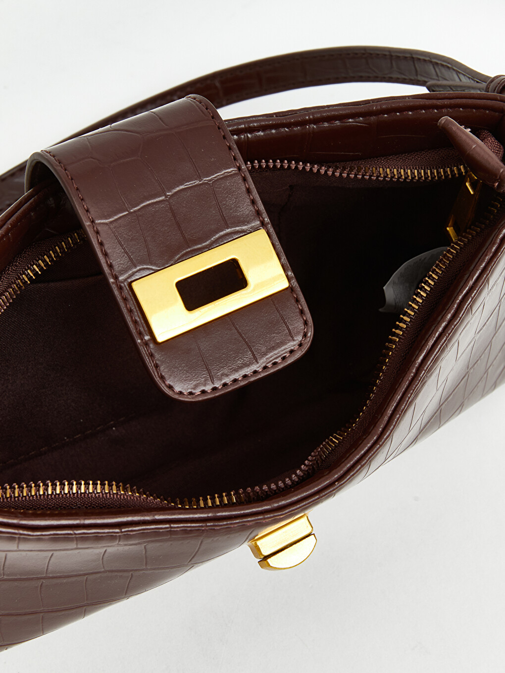 Croc Effect Women's Shoulder Bag-4