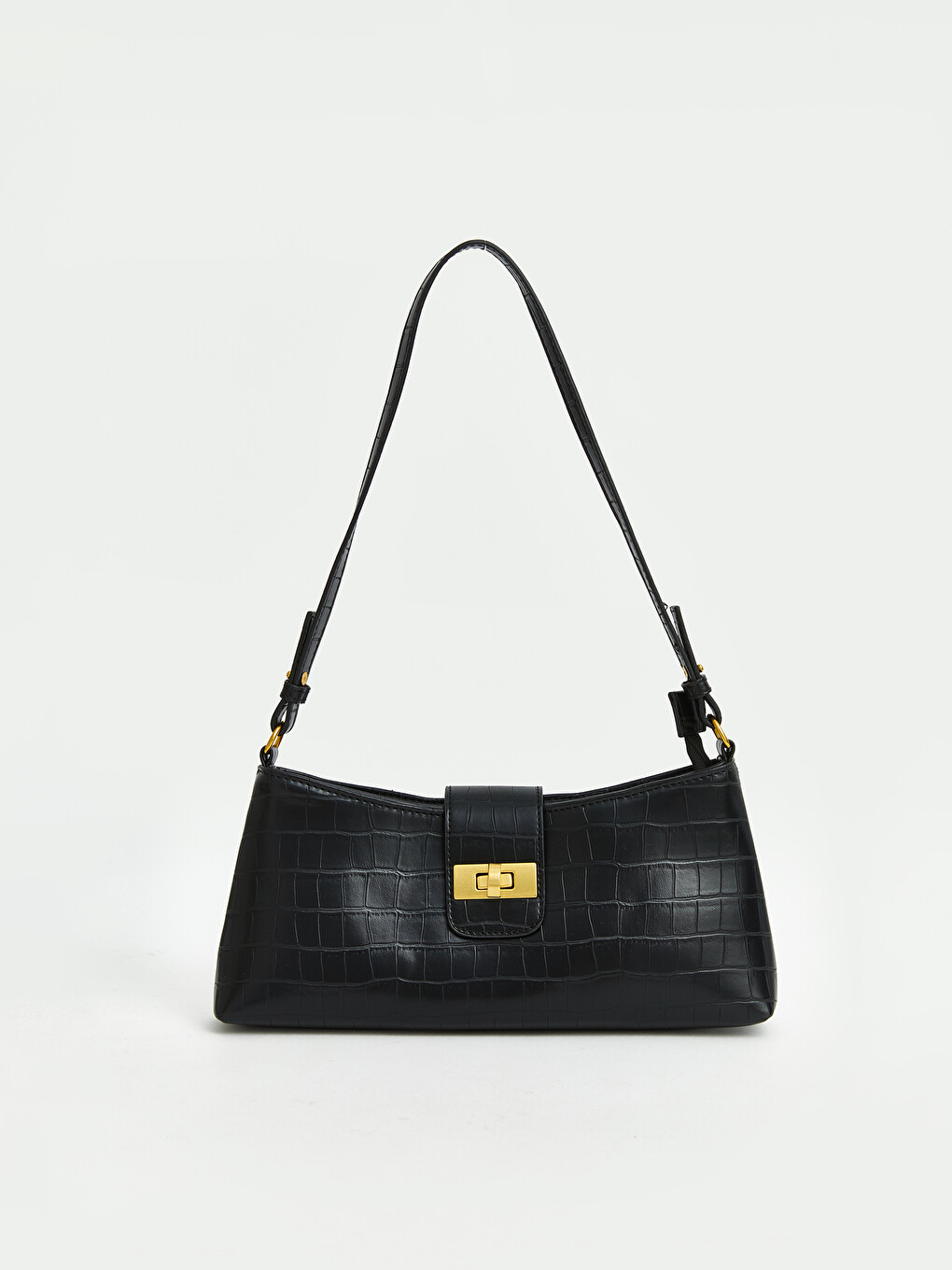 Schultertasche Für Damen Mit Krokodilmuster-1