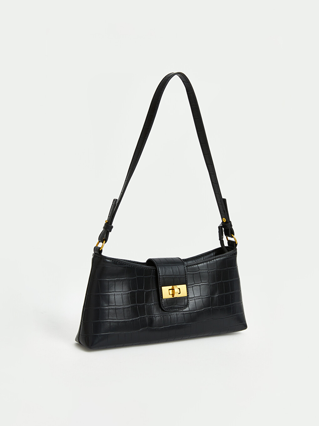 Schultertasche Für Damen Mit Krokodilmuster-2