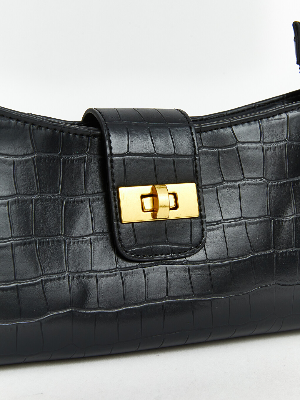 Schultertasche Für Damen Mit Krokodilmuster-3