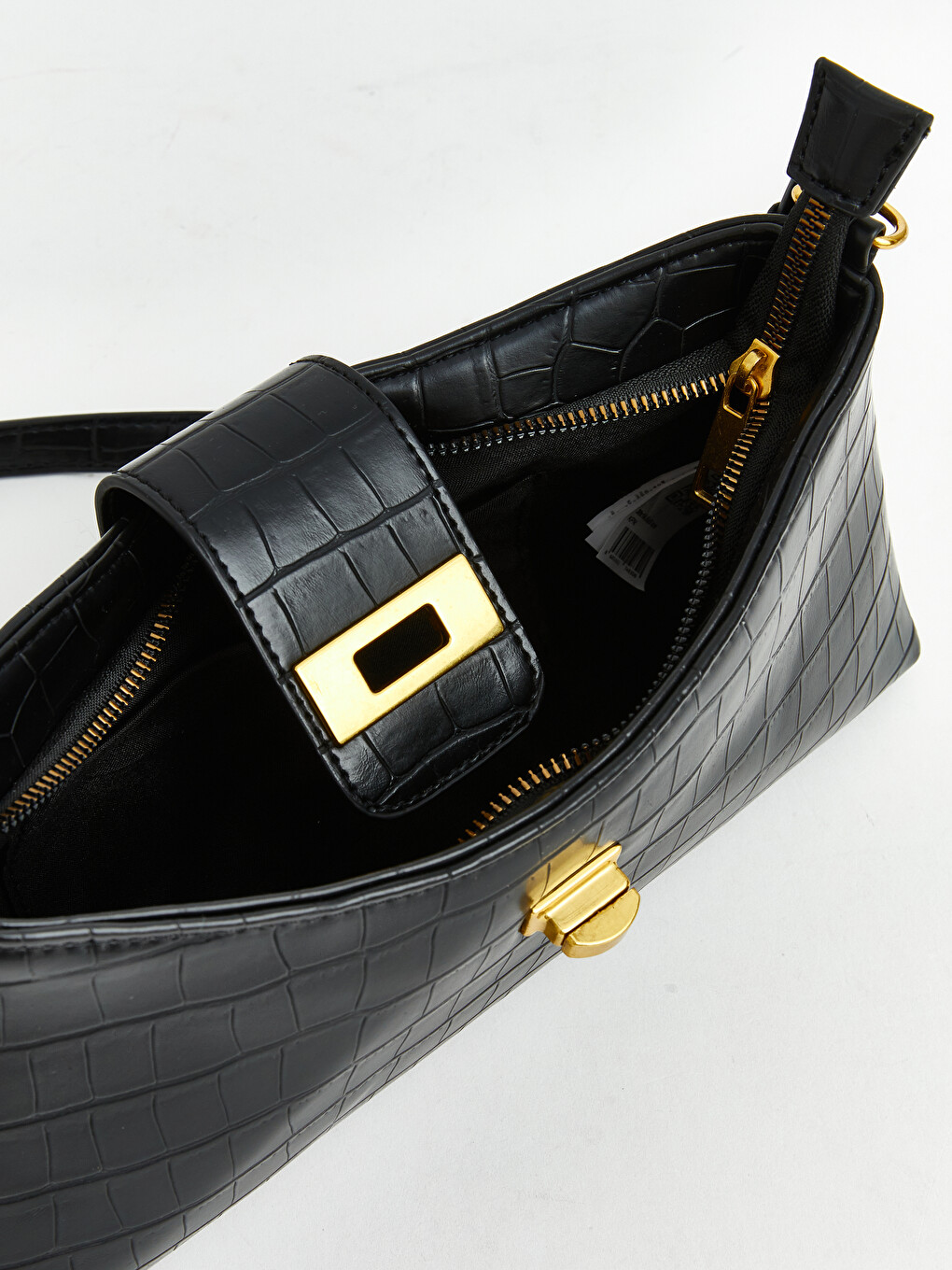 Schultertasche Für Damen Mit Krokodilmuster-4