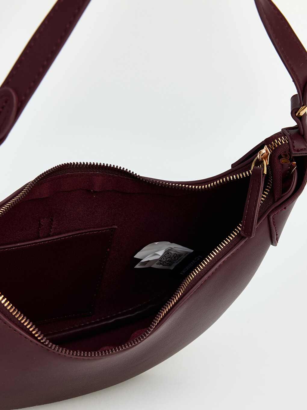 Faux Leather Women's Moon Bag-3