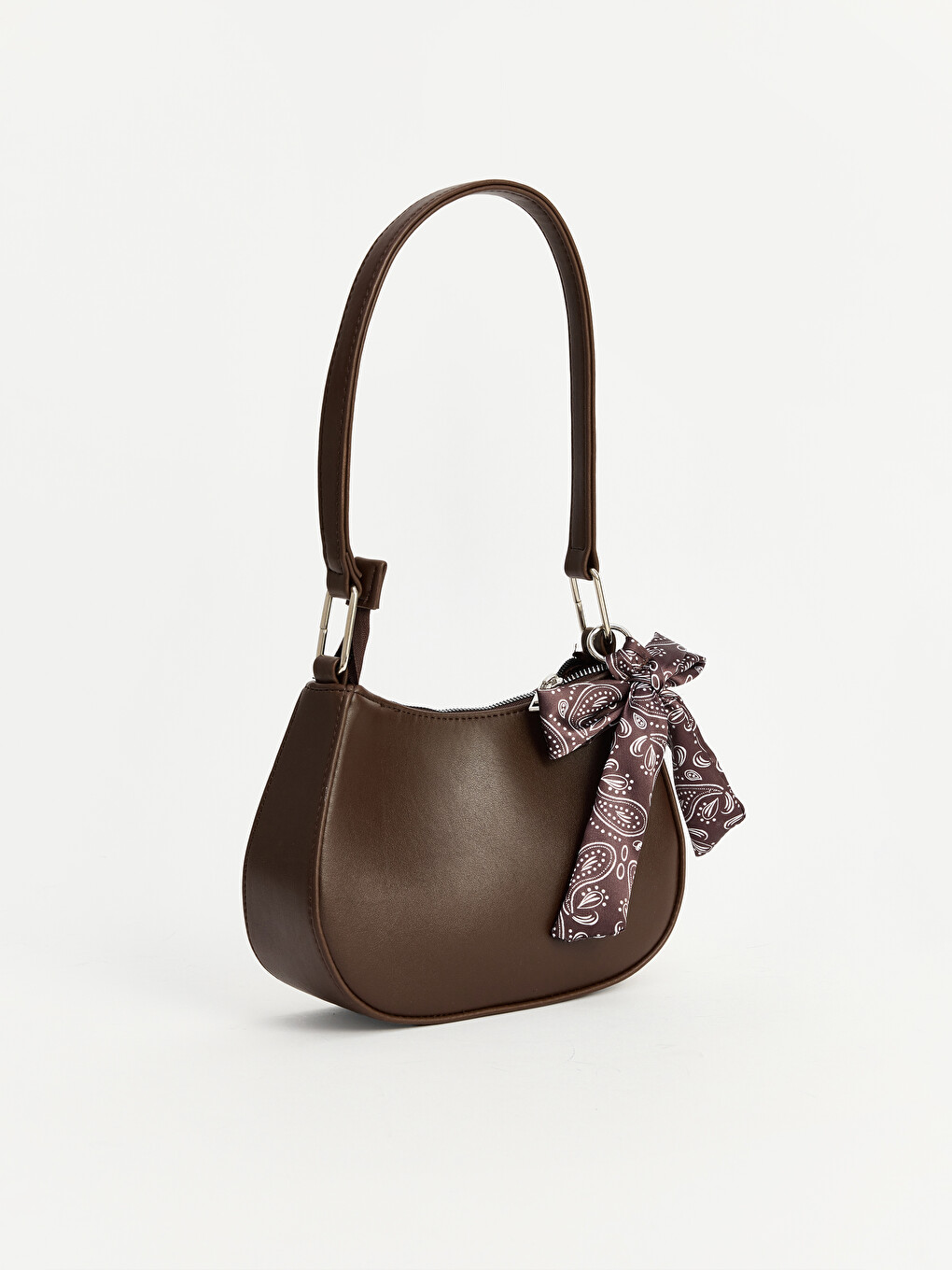 Scarf Accessory Faux Leather Women's Shoulder Bag-1