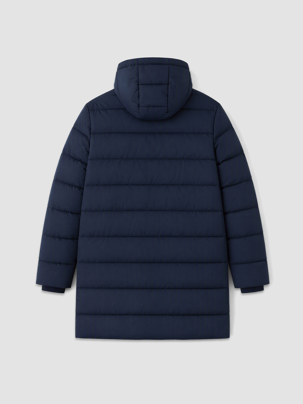 Lacivert Regular Fit Kapüşonlu Erkek Mont-4