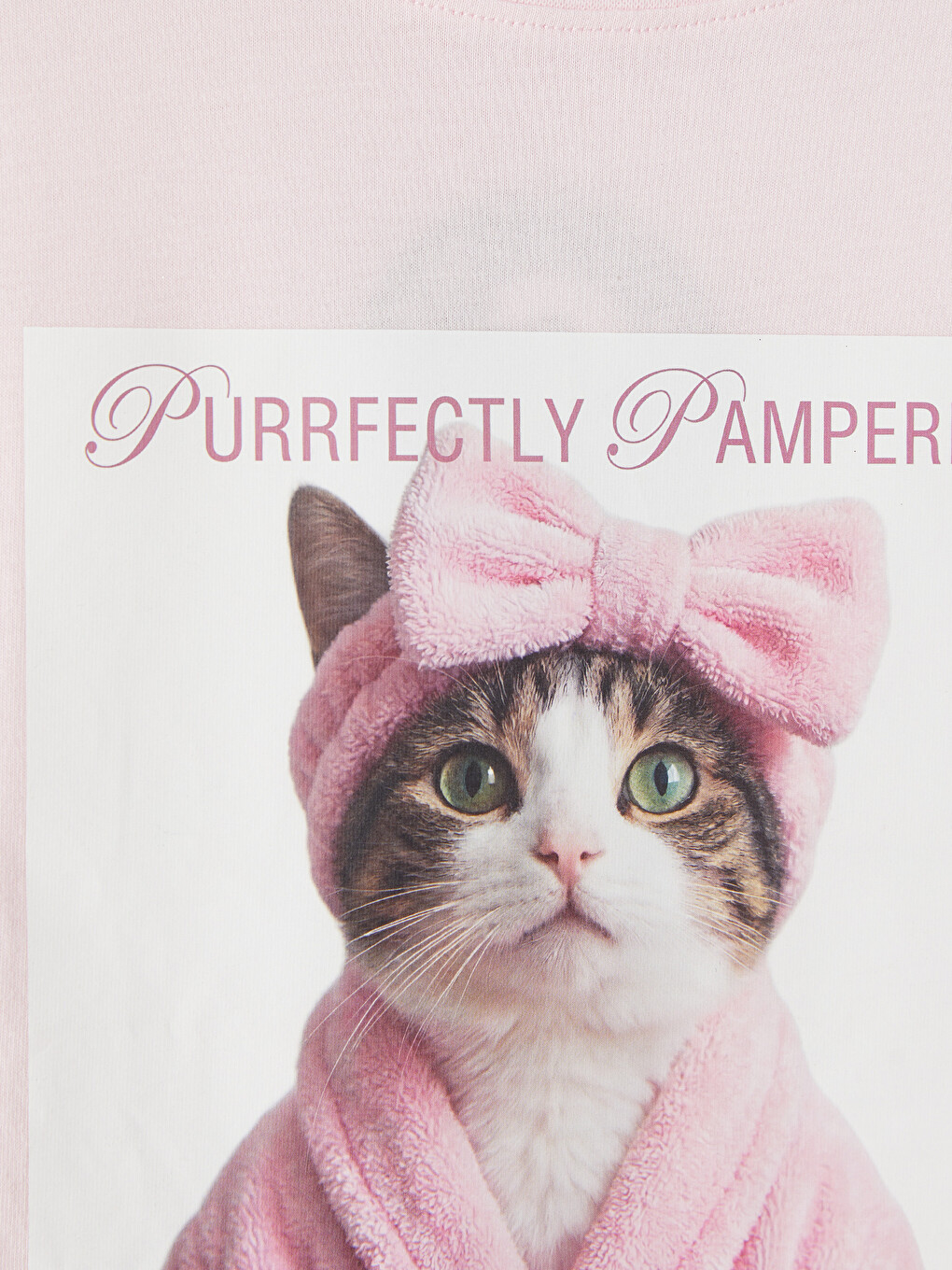 Pembe Baskılı Kız Çocuk Pijama Takımı-2