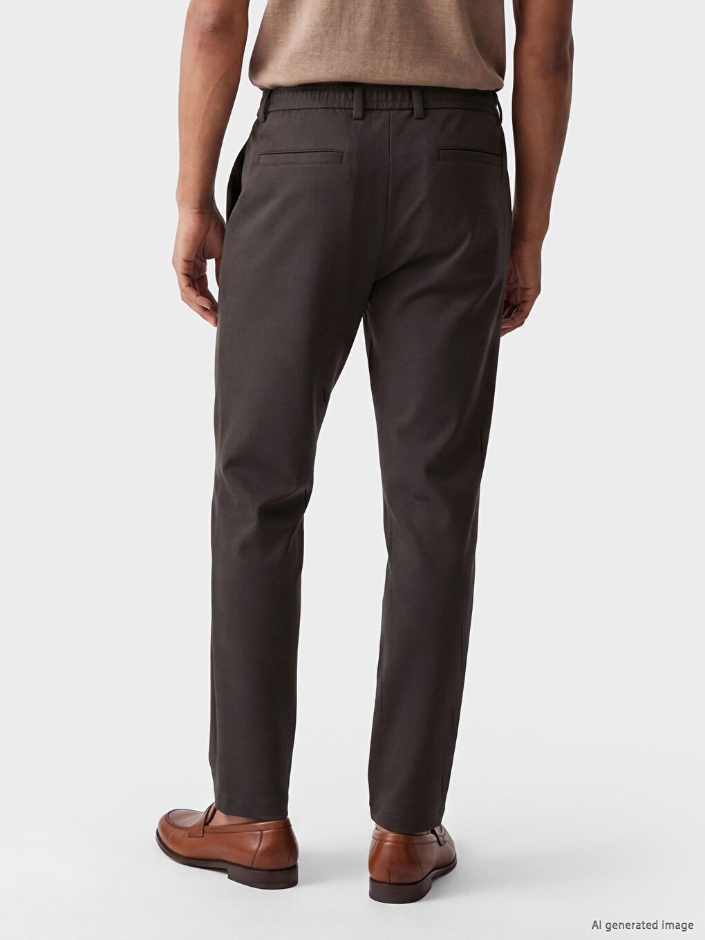 Regular Fit Men's Pleated Trousers-2