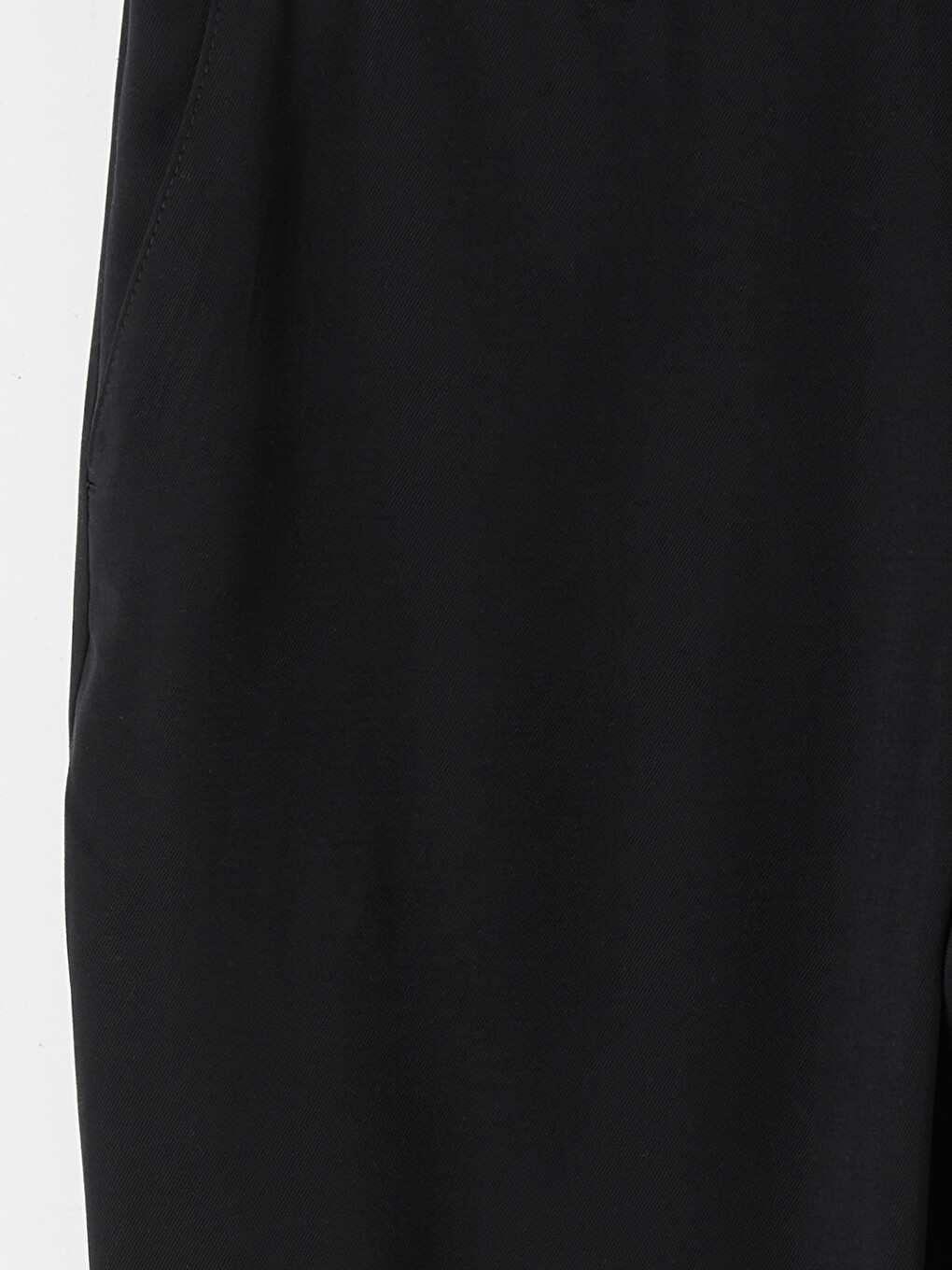 Siyah Regular Fit Armürlü Erkek Pantolon-2