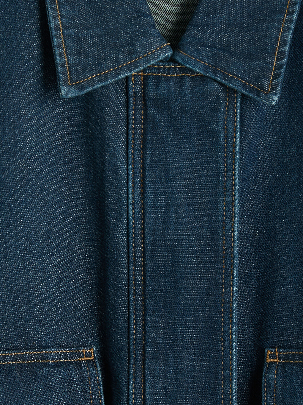 Shirt Collar Women's Jean Jacket-4