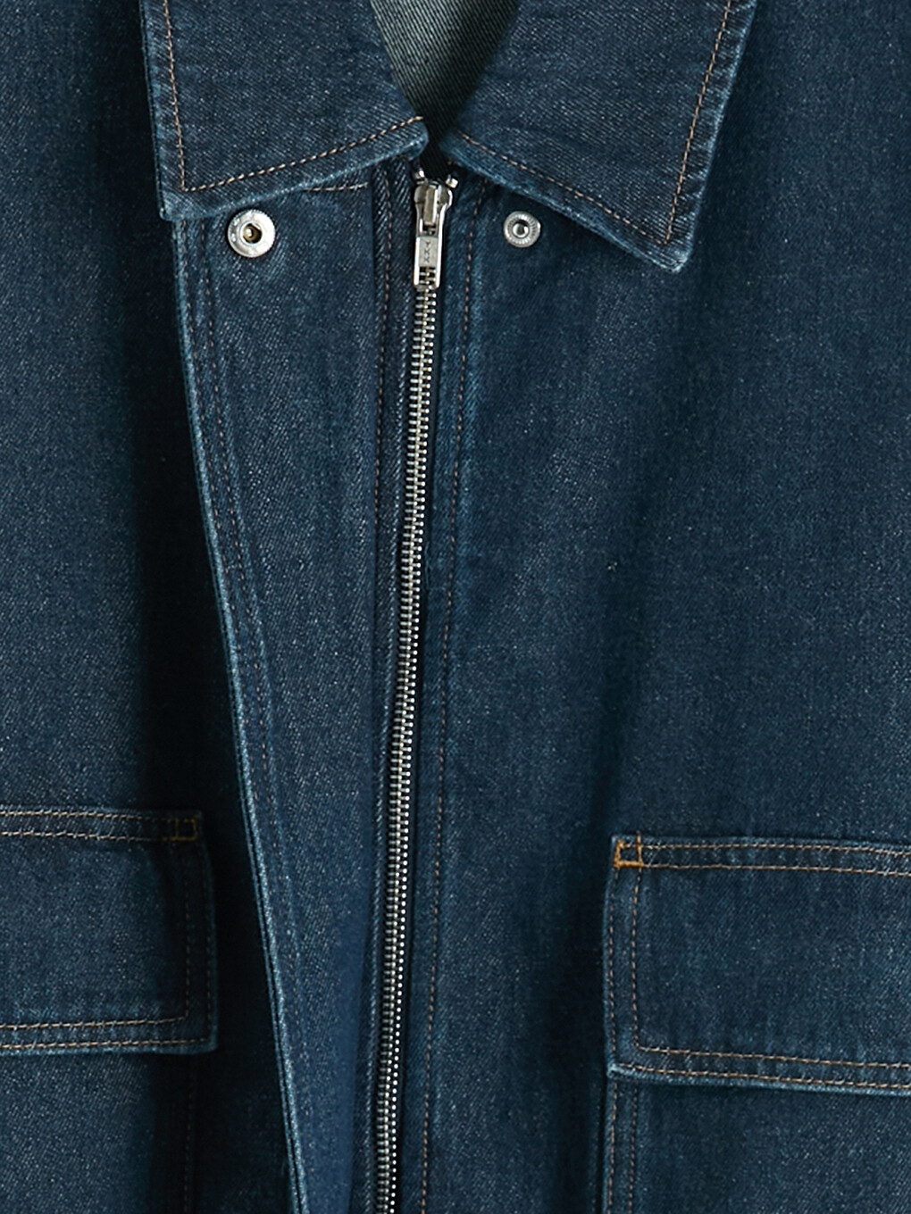 Shirt Collar Women's Jean Jacket-5