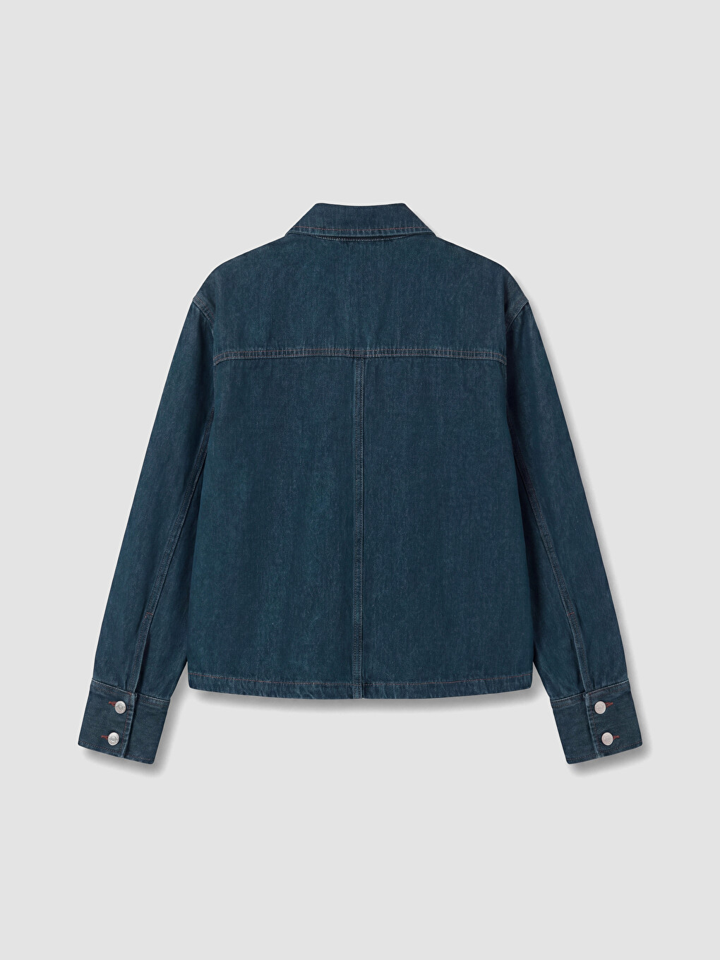 Shirt Collar Women's Jean Jacket-6