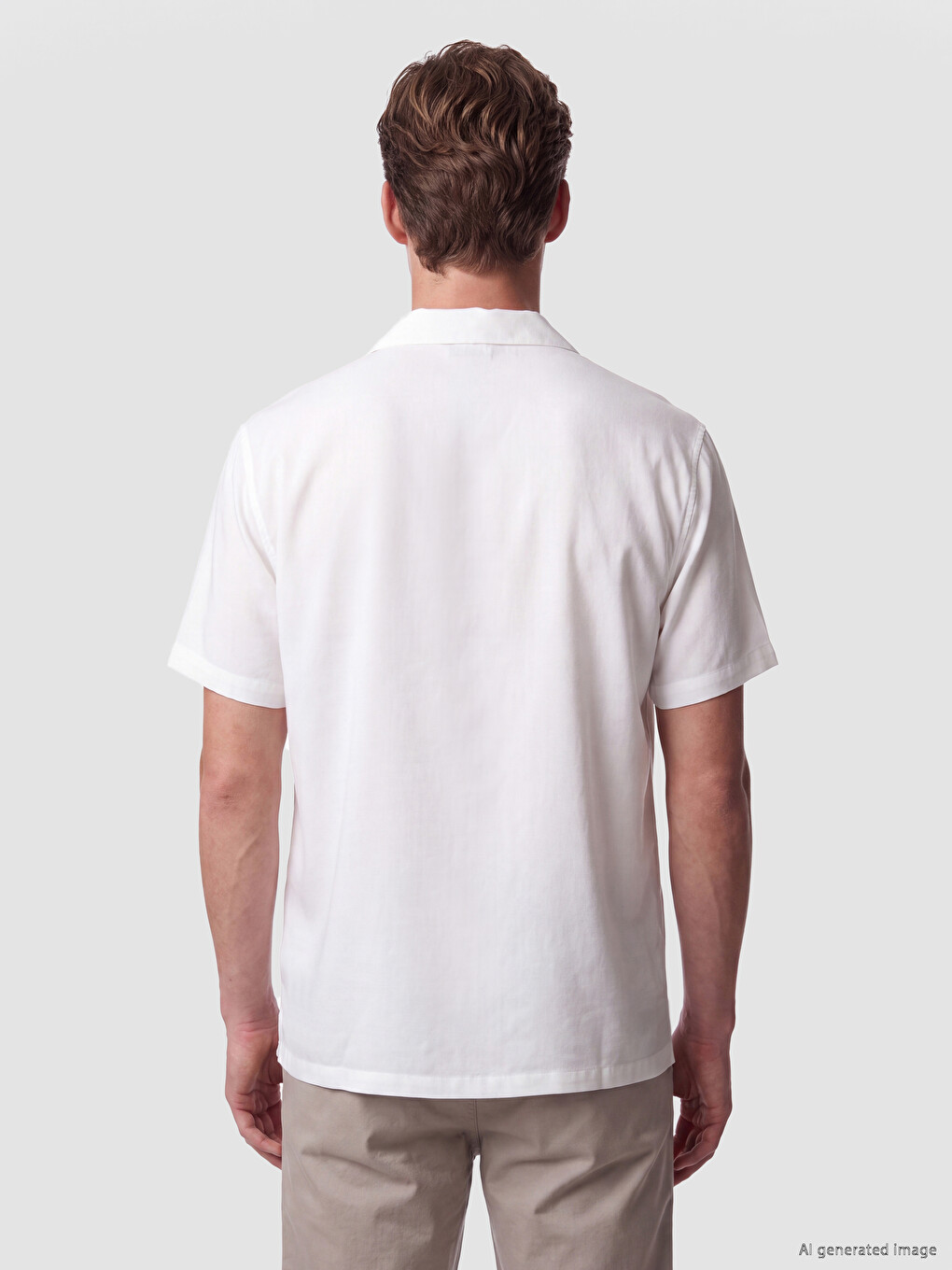 Resort Collar Men's Textured Shirt-3