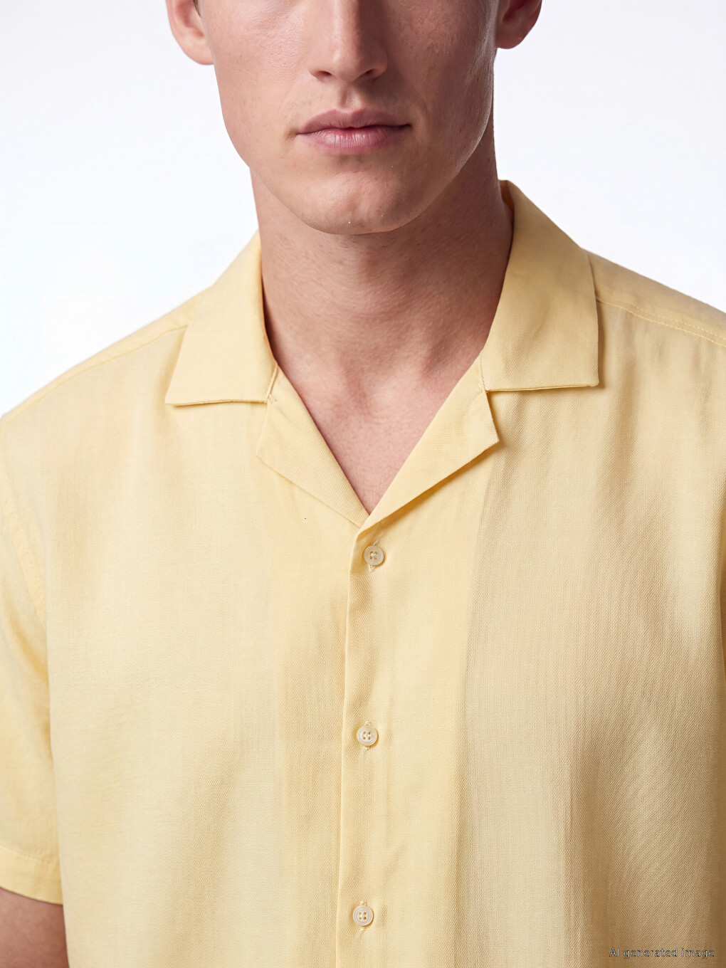 Resort Collar Men's Textured Shirt-2
