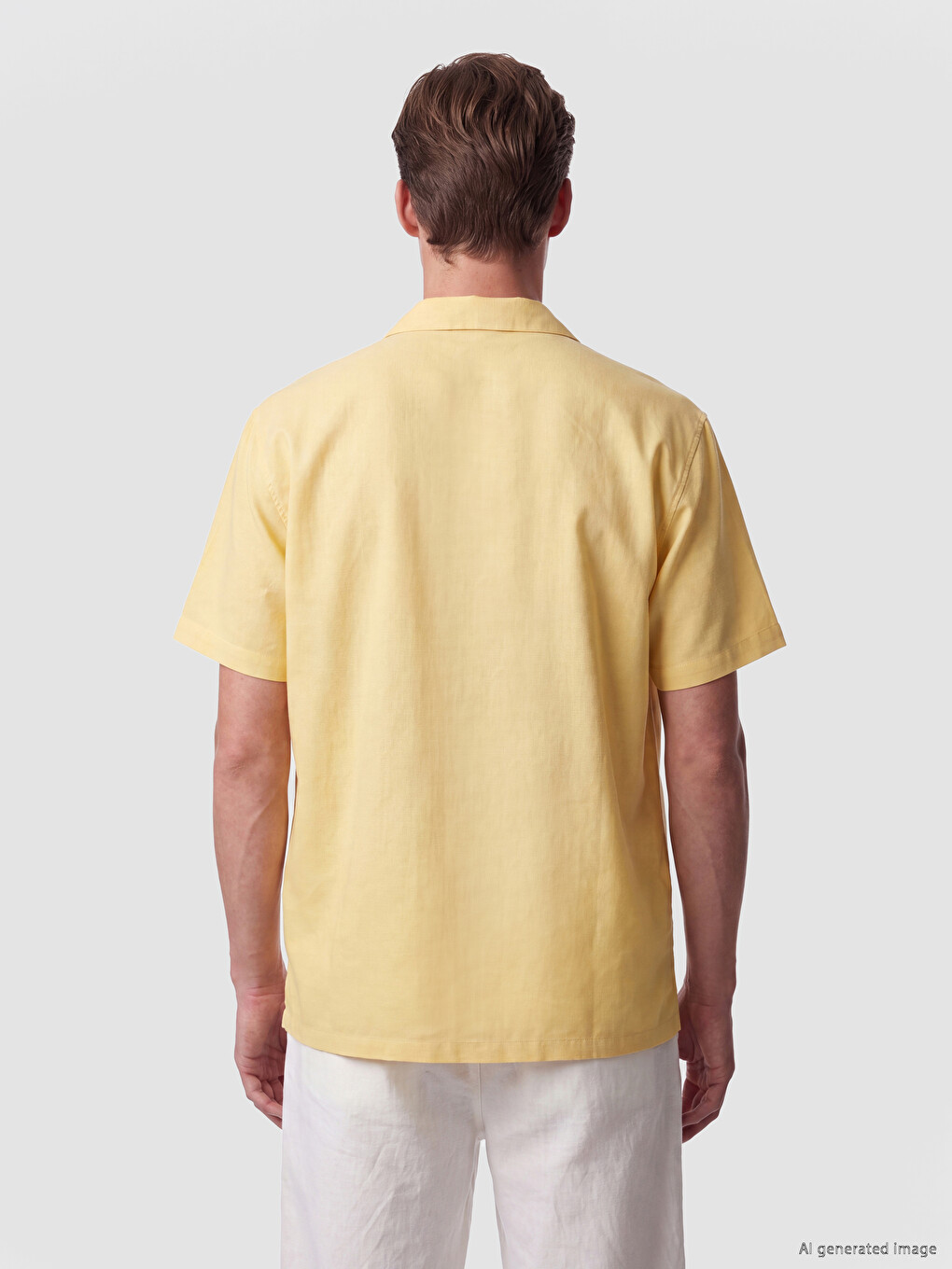 Resort Collar Men's Textured Shirt-3
