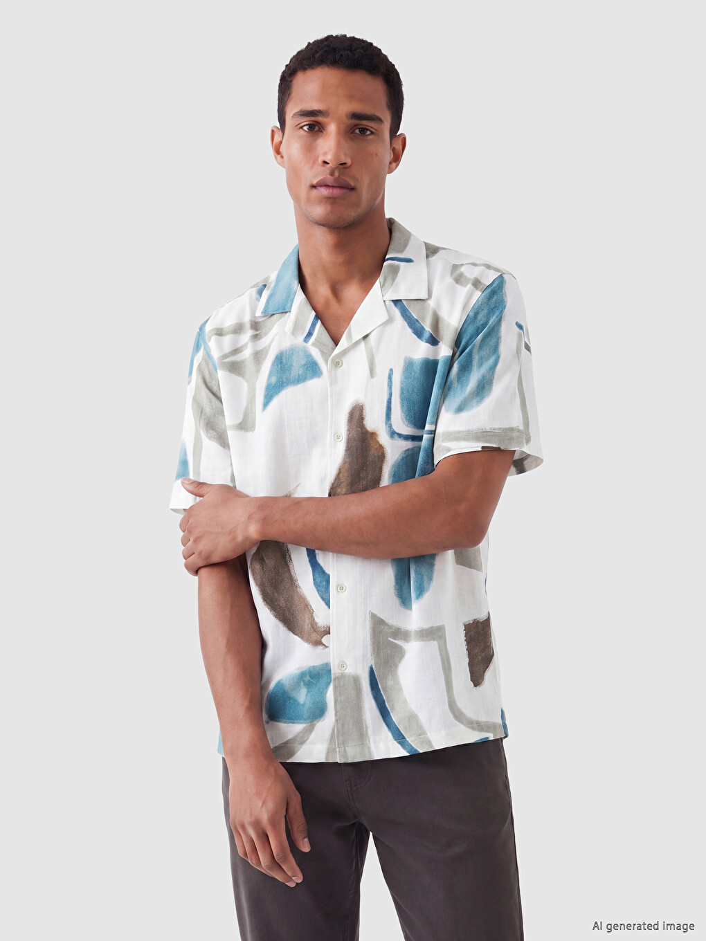 Standard Fit Printed Men's Shirt