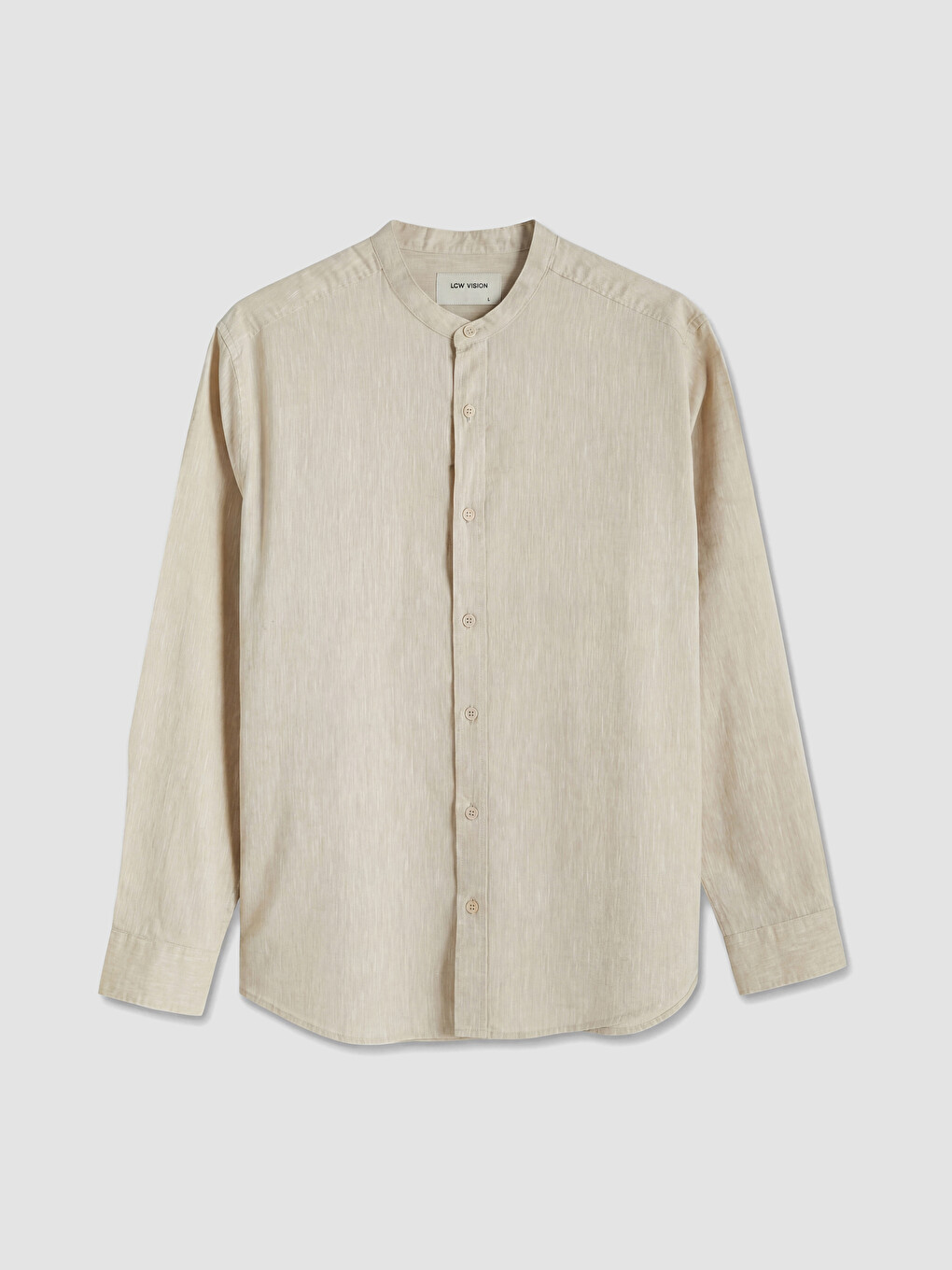 Regular Fit Linen Blend Men's Shirt-3
