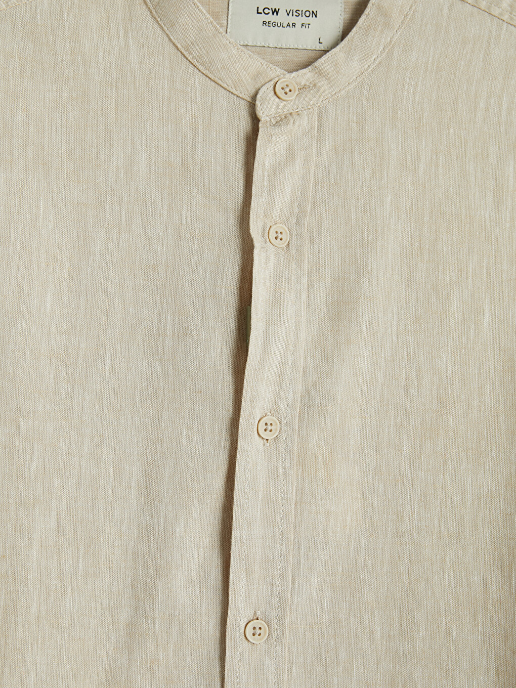 Regular Fit Linen Blend Men's Shirt-4