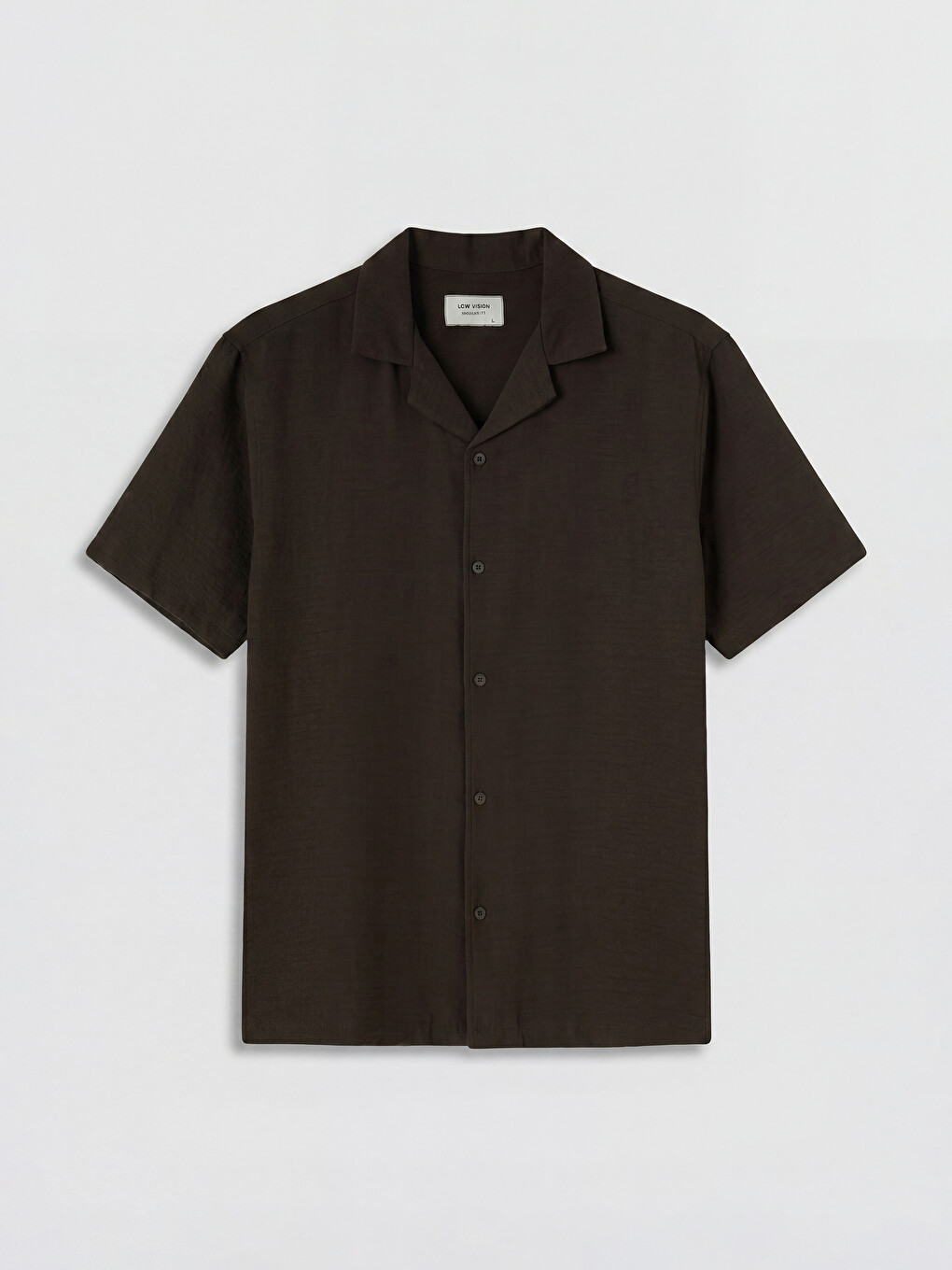 Стандартный Крой Фланелевая Мужская Текстурированная Рубашка-4