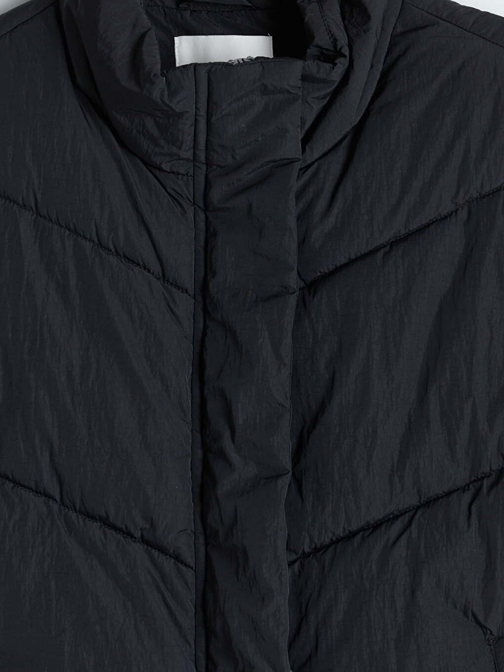 Mock Neck Women's Puffer Gilet-5