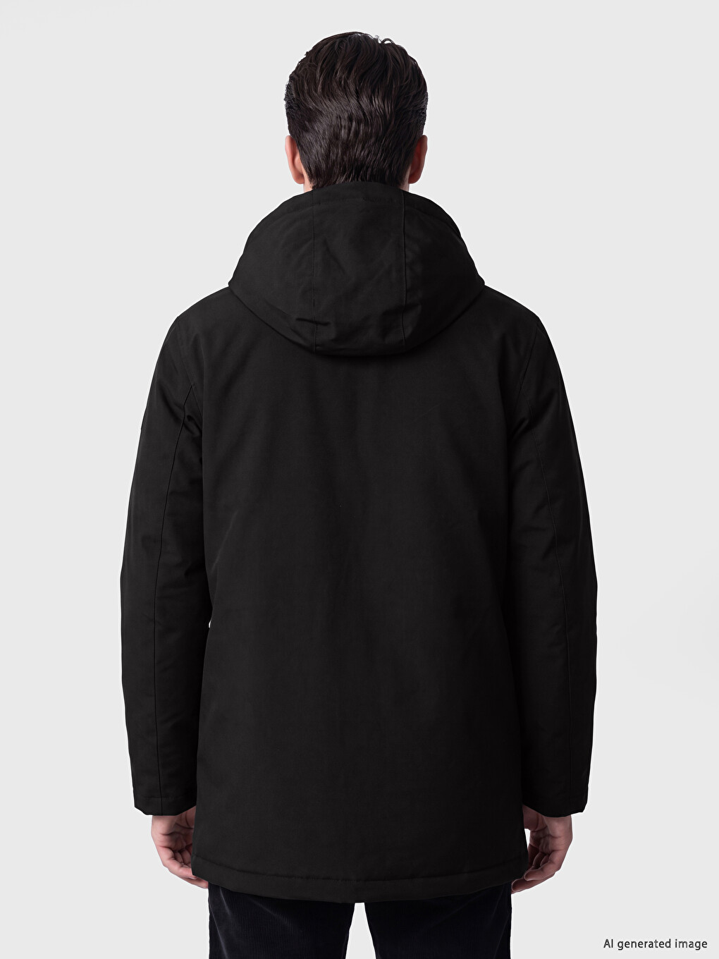 Regular Fit Hooded Men's Puffer Coat-3