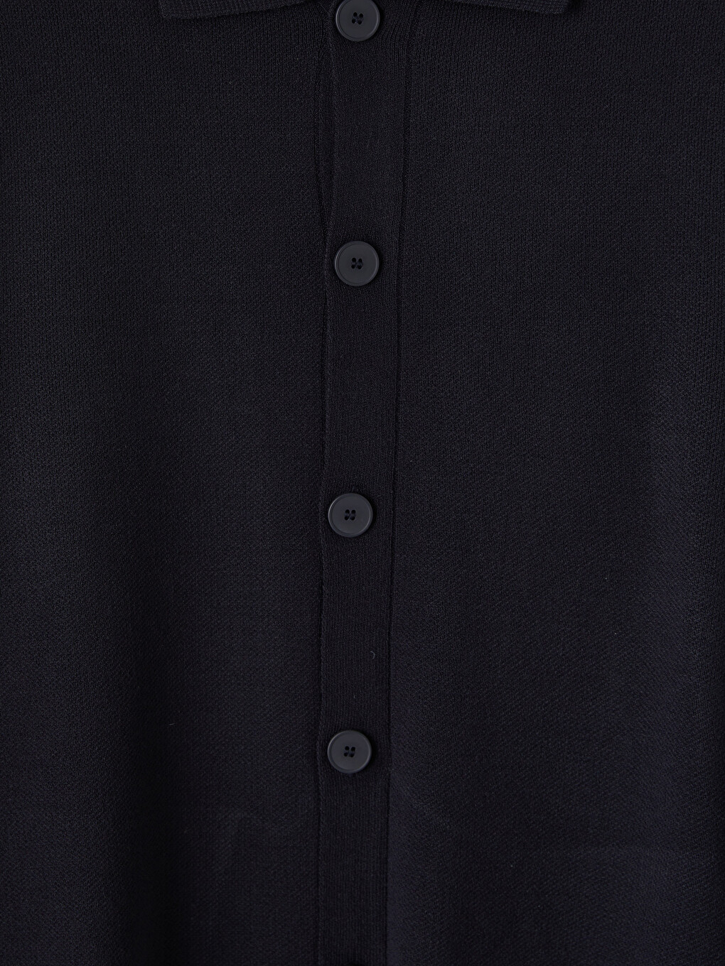 Lacivert Regular Fit Polo Yaka Erkek Triko Hırka-1