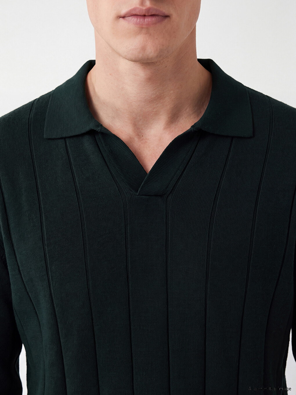 Polo Yaka Soft Touch Erkek Triko Kazak-2
