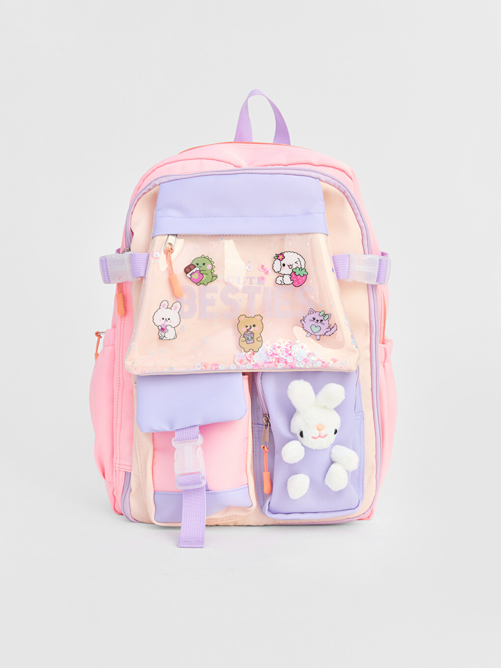 Multi-compartment Girls' Backpack