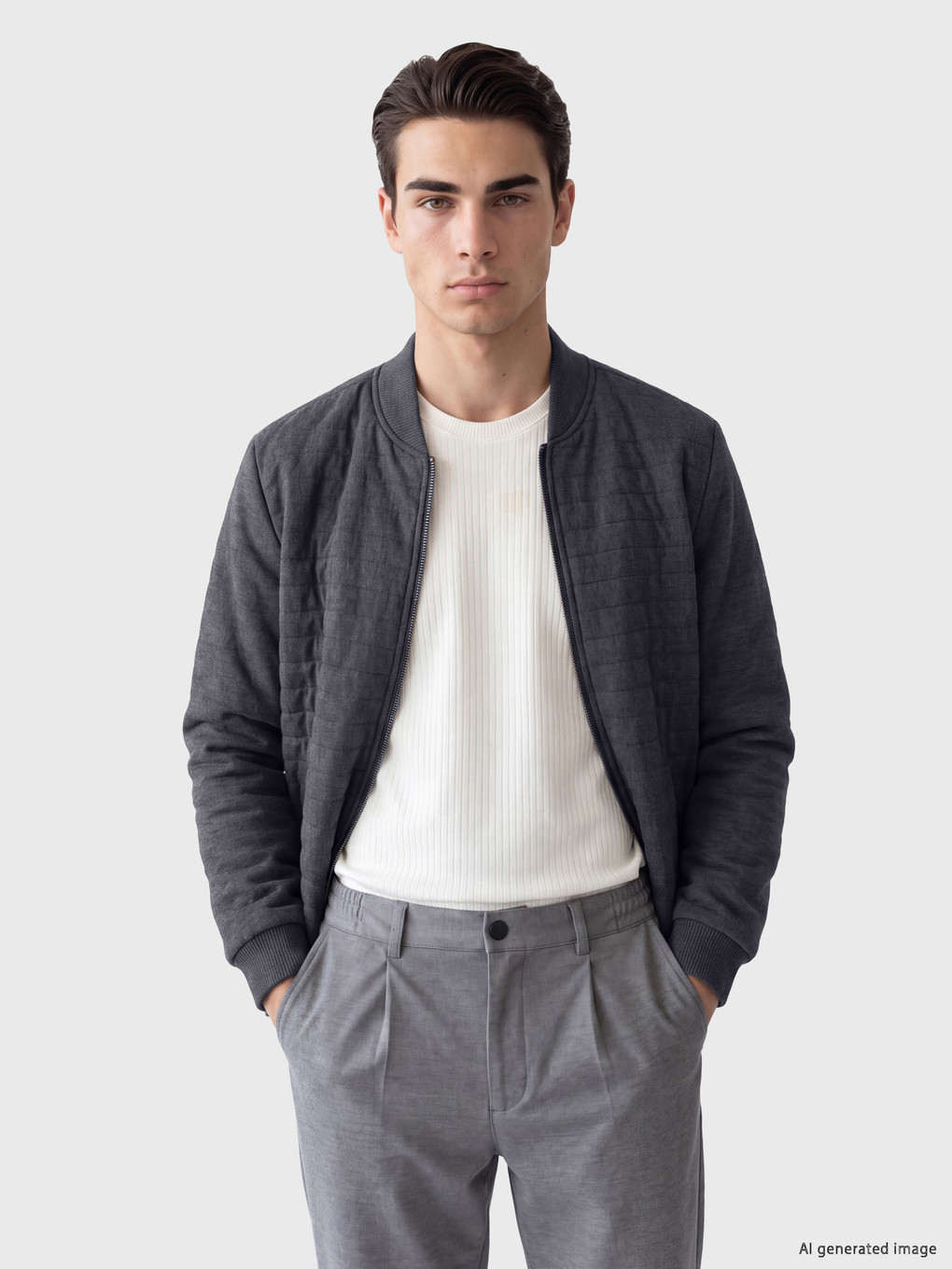 Regular Fit Baseball Collar Men's Knitwear Cardigan