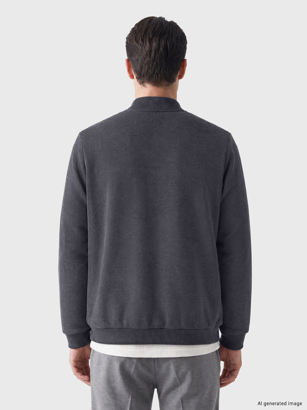 Regular Fit Baseball Collar Men's Knitwear Cardigan-2