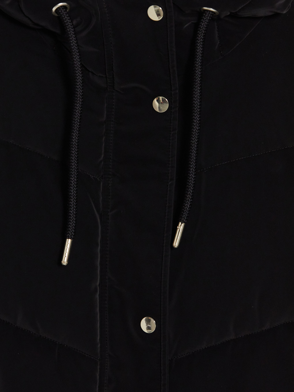 Woman Black Puffer Coat-6