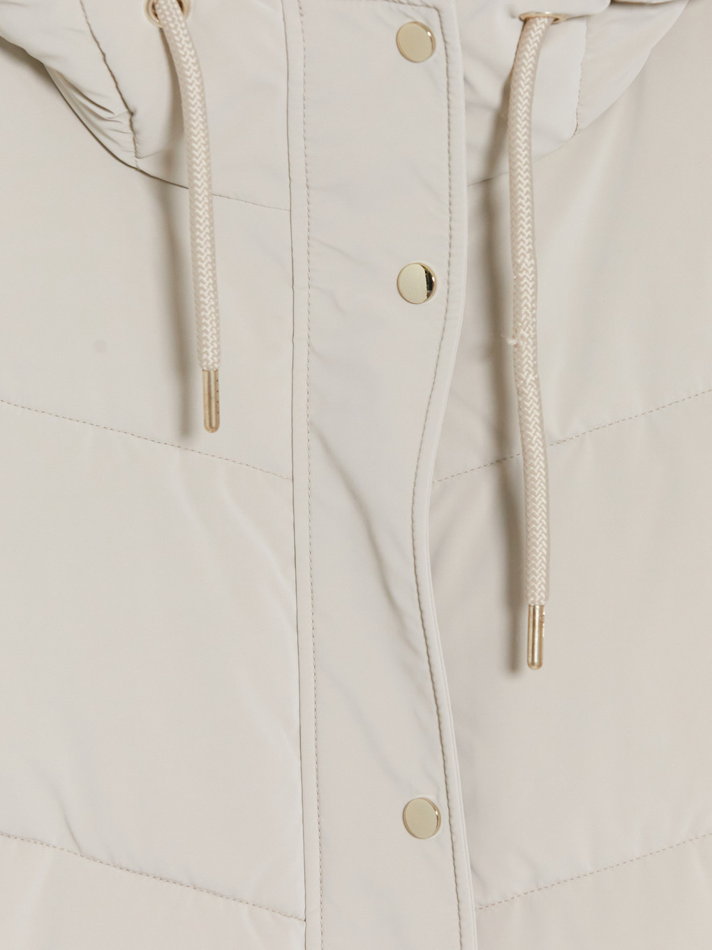 Woman White Puffer Coat-6