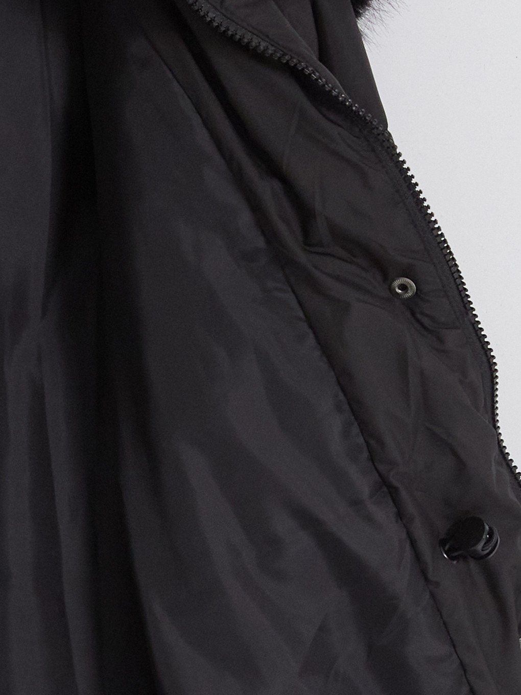 Woman Black Puffer Coat-6