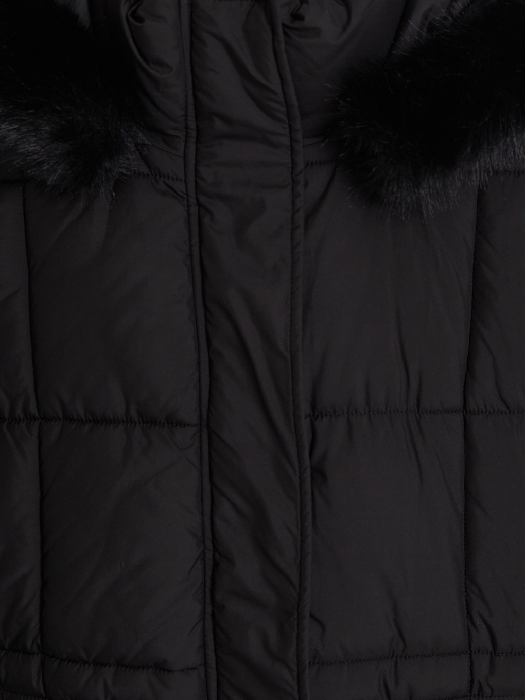 Woman Black Puffer Coat-7