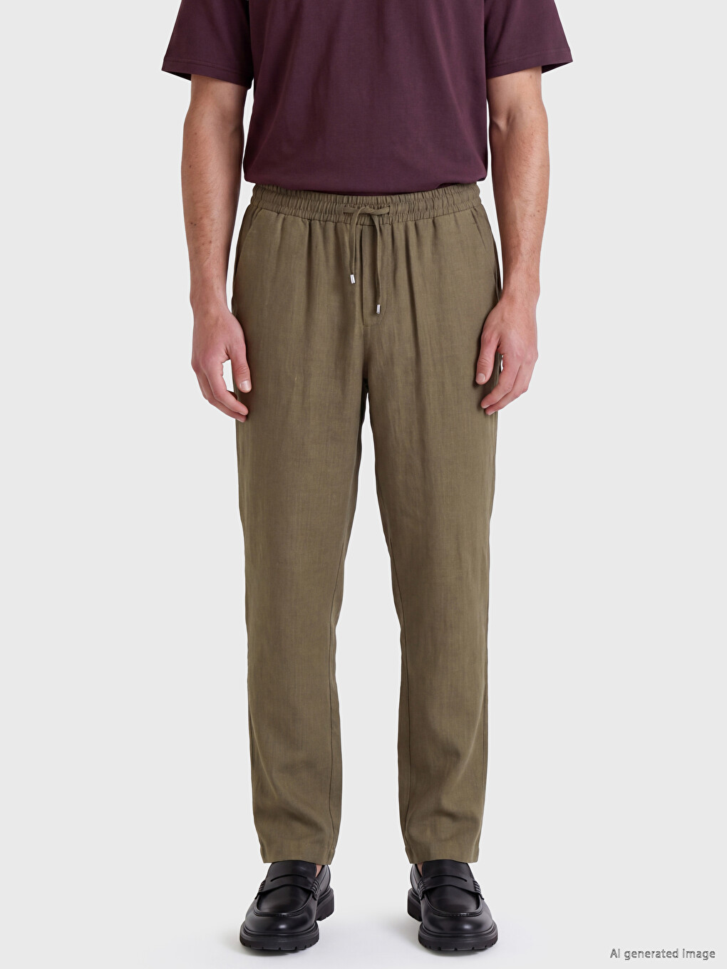 Pantaloni Bărbați Standard Fit Cu Pense-1