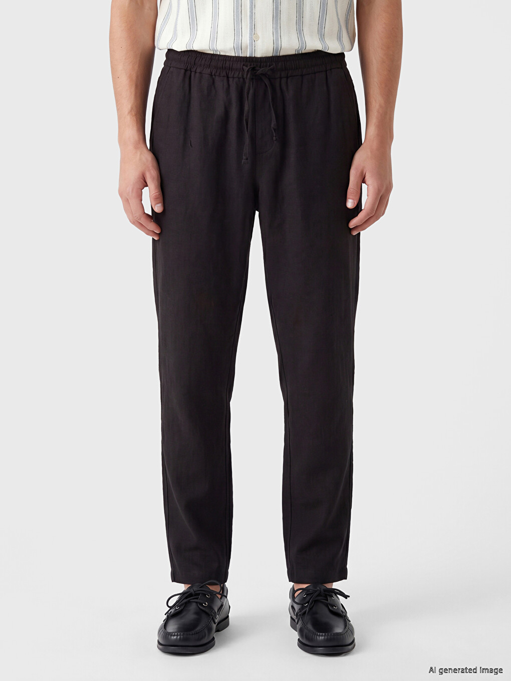 Kahverengi Regular Fit Armürlü Erkek Pantolon-1