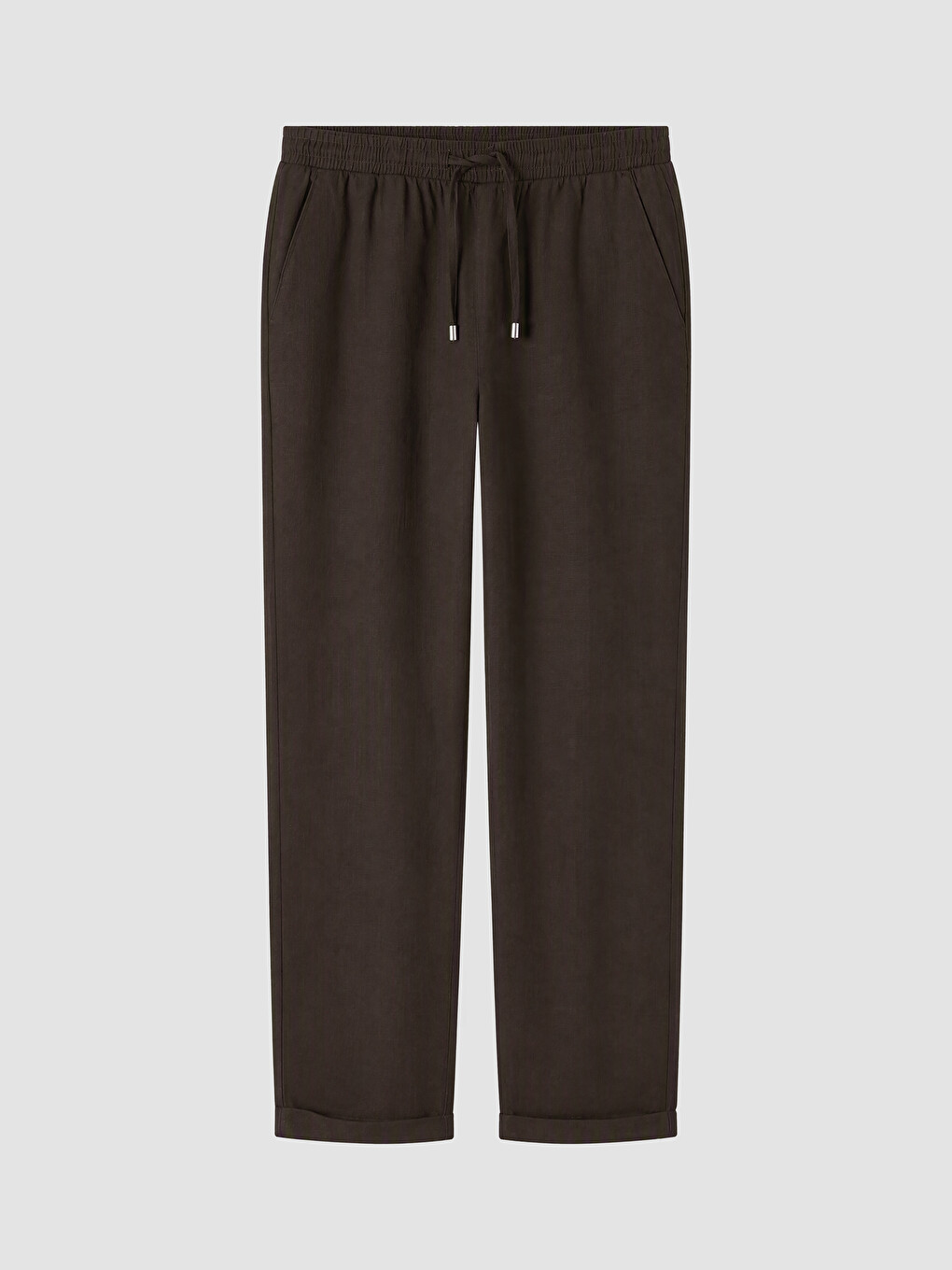Kahverengi Regular Fit Armürlü Erkek Pantolon-4