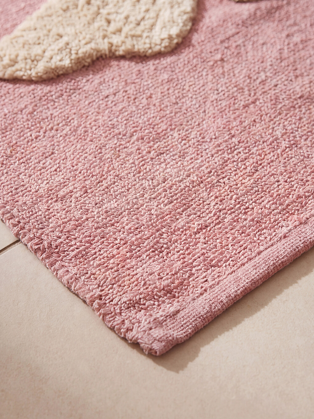 Butterfly Figured Bath Mat 50x80 Cm-1