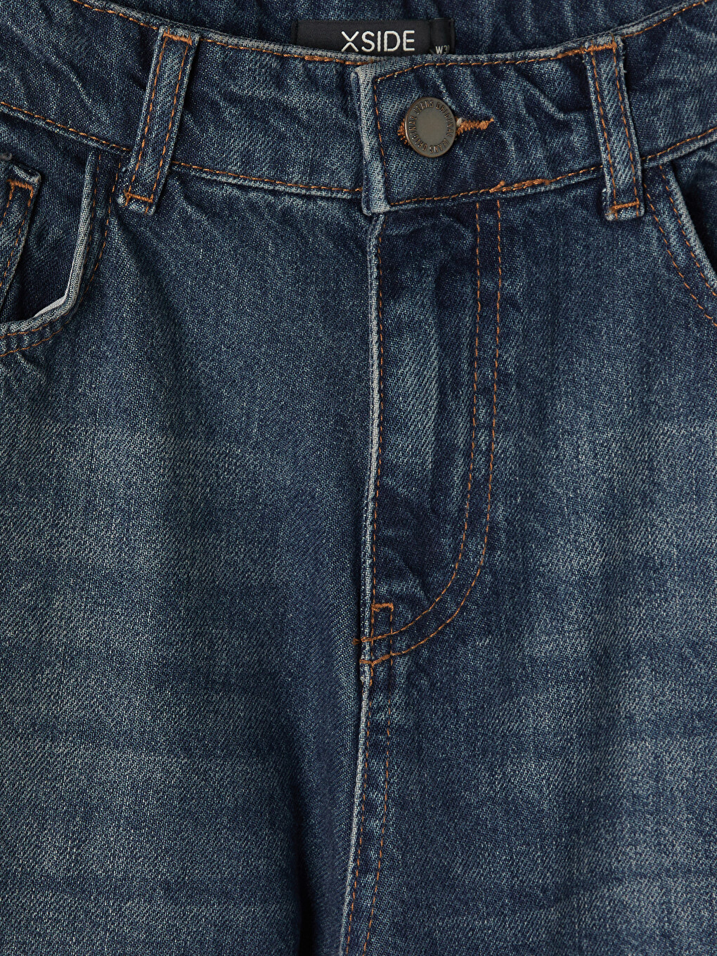 İndigo Super Baggy Fit Erkek Jean Pantolon-5