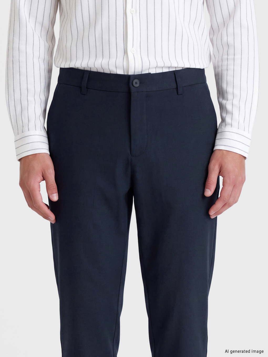 Man Navy Trousers-2