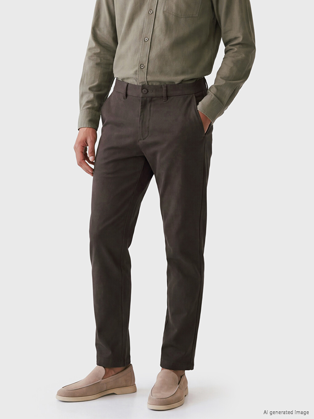 Pantaloni Slim Fit Bărbați-1