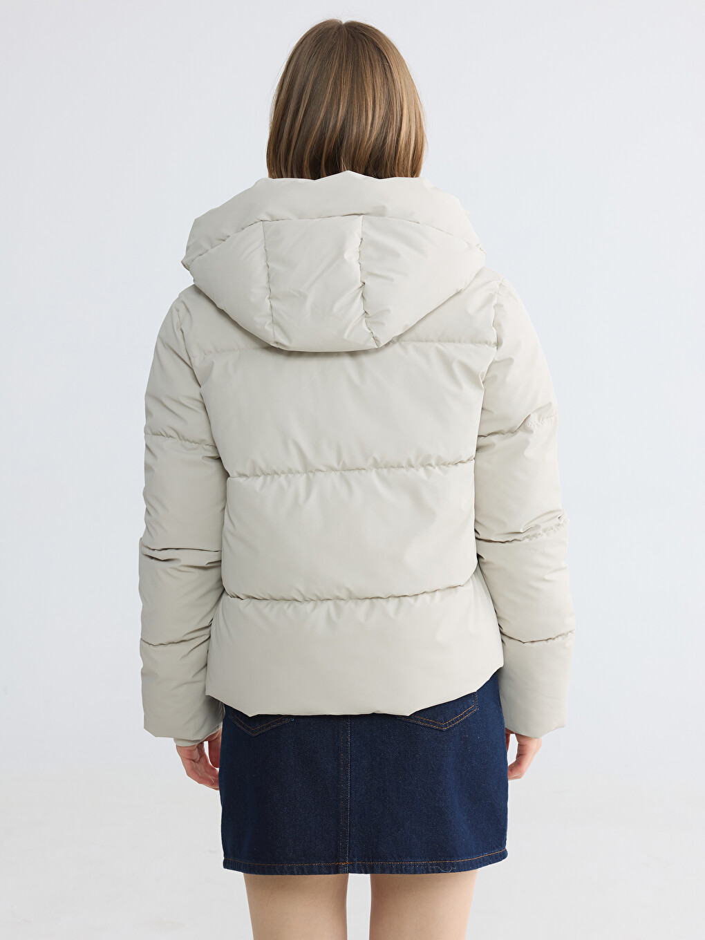 Hooded Women's Puffer Coat-4