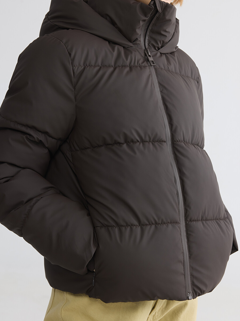Hooded Women's Puffer Coat-2