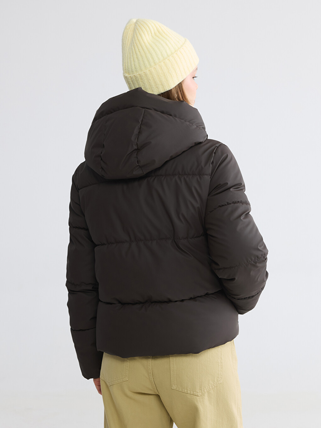 Hooded Women's Puffer Coat-4