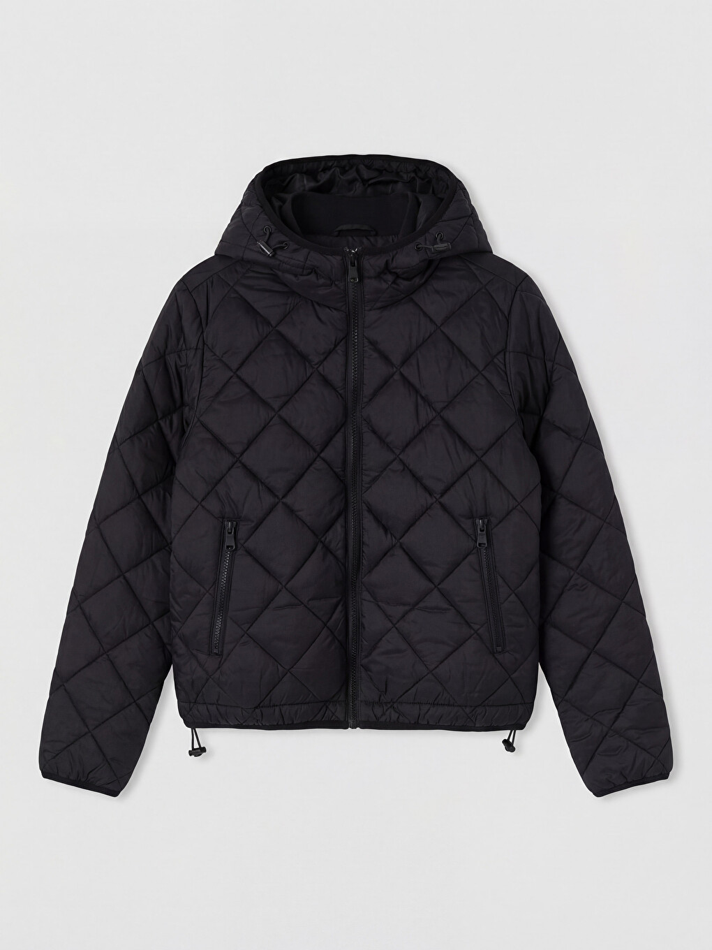 Hooded Quilted Women's Coat-4