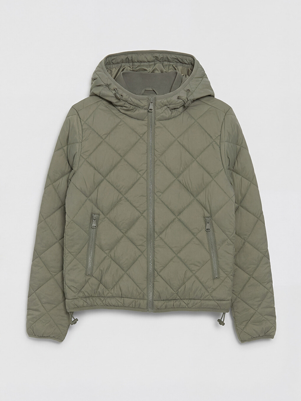 Hooded Quilted Women's Coat-5