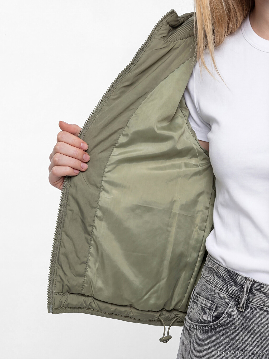 Hooded Quilted Women's Coat-3