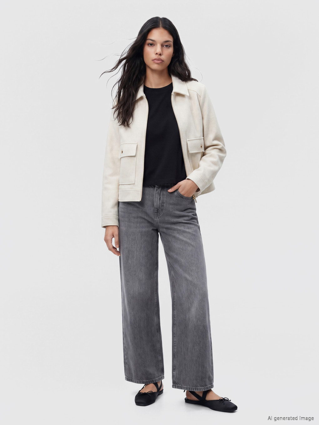 Shirt Collar Women's Cachet Jacket-1