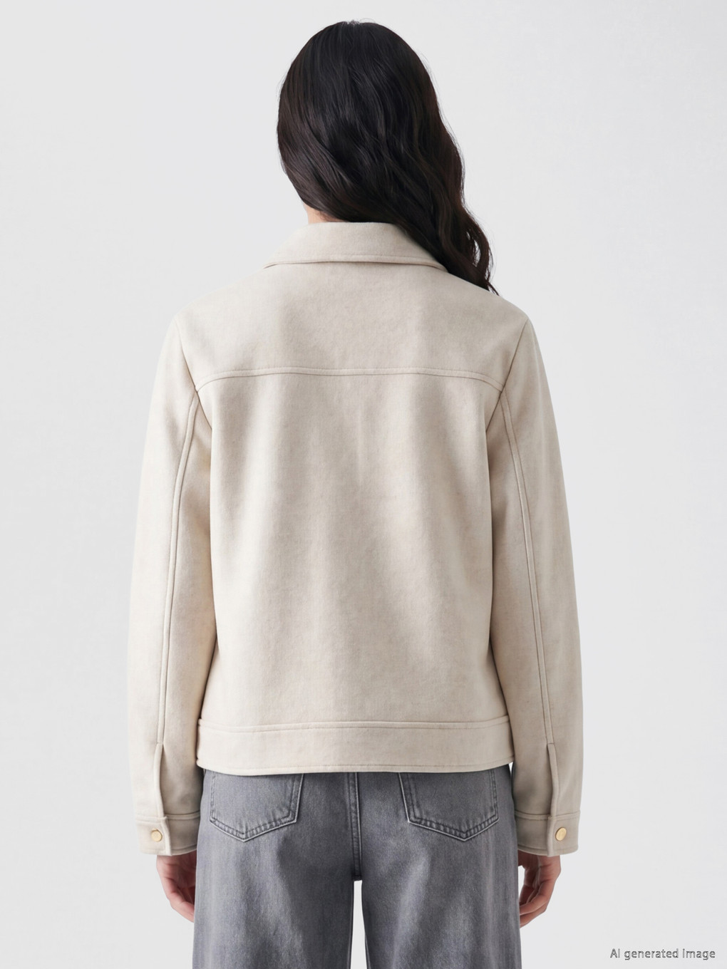 Shirt Collar Women's Cachet Jacket-4