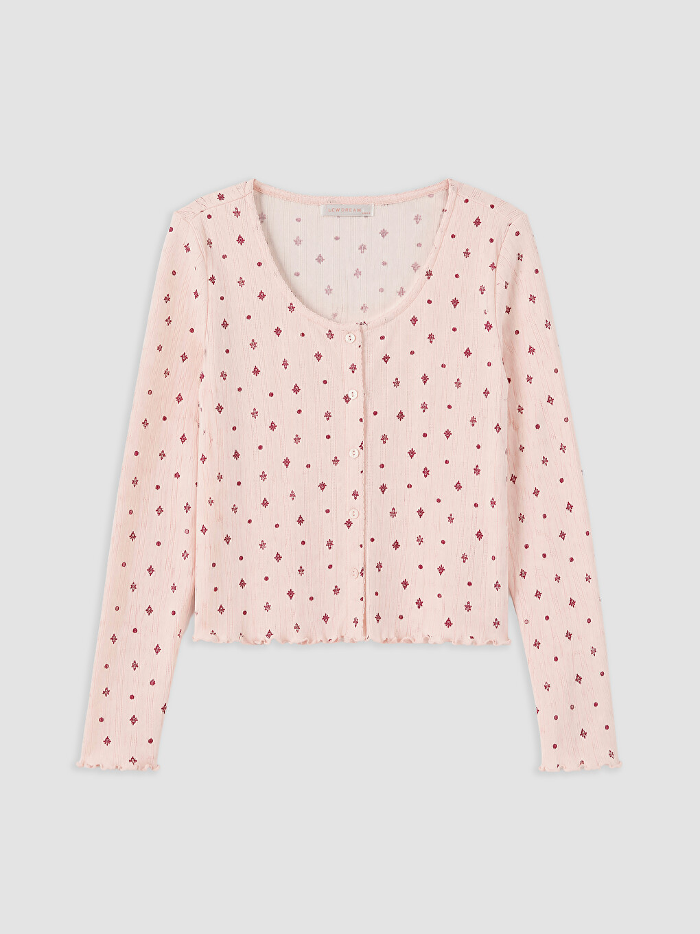 U Neck Printed Women's Pyjamas Set-5