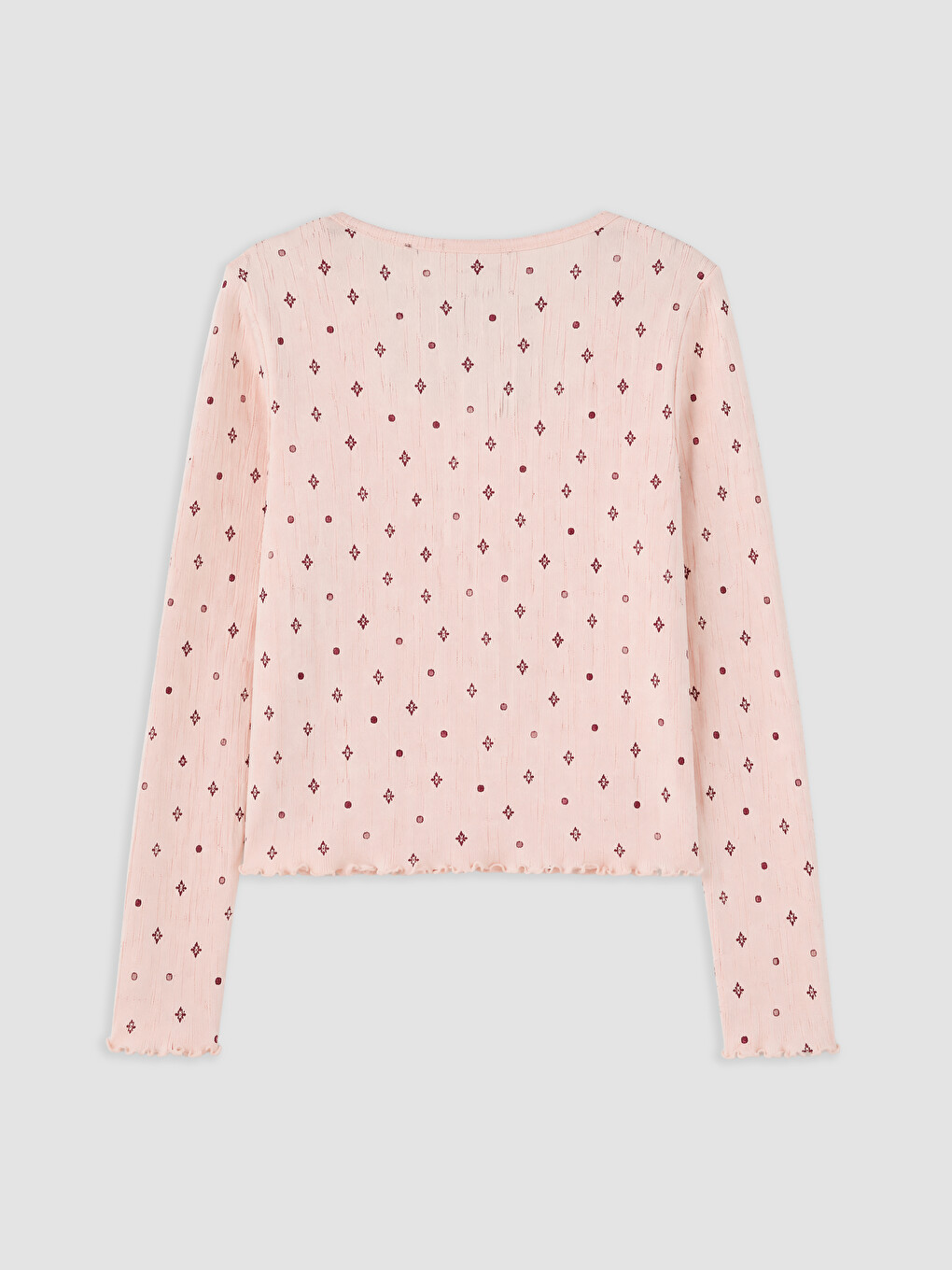 U Neck Printed Women's Pyjamas Set-6