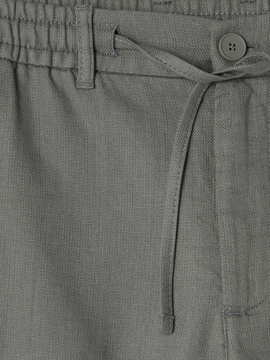 Yeşil Regular Fit Armürlü Erkek Şort-2
